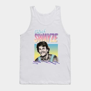 Patrick Swayze - Retro 90s Styled Fanart Design Tank Top